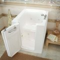 Meditub MediTub Walk-In 32 x 38 Left Door White Whirlpool Walk-In Bathtub 3238LWH